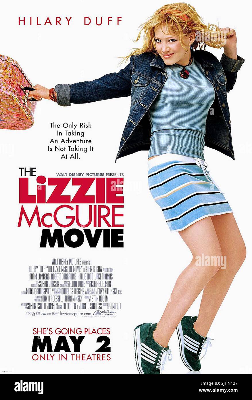 HILARY DUFF POSTER, THE LIZZIE MCGUIRE MOVIE, 2003 Stock Photo