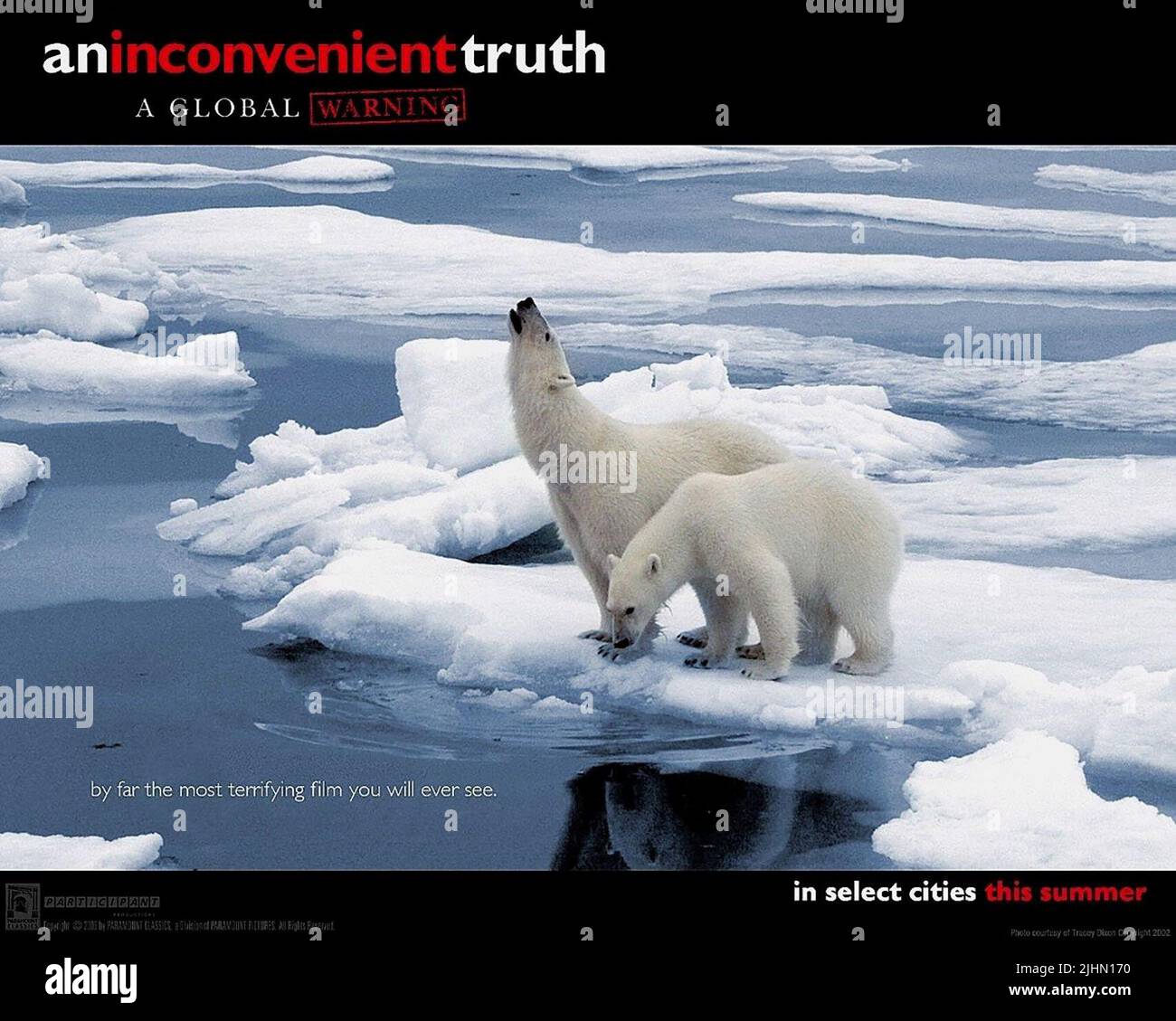 POLAR BEARS MOVIE POSTER, AN INCONVENIENT TRUTH, 2006 Stock Photo