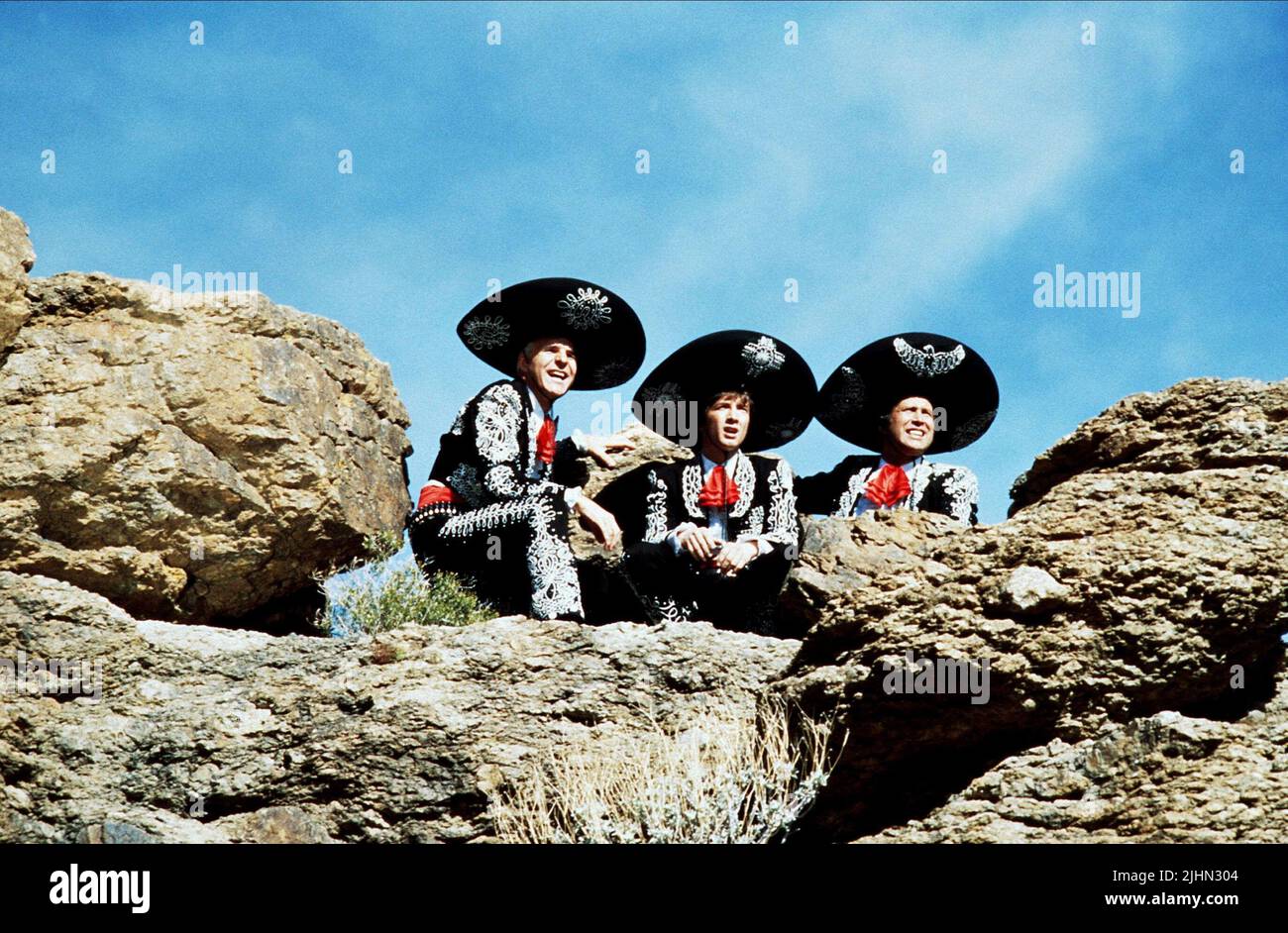 STEVE MARTIN, MARTIN SHORT, CHEVY CHASE, !THREE AMIGOS!, 1986 Stock Photo