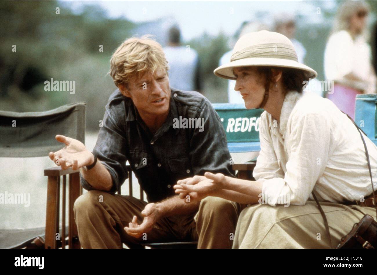 ROBERT REDFORD, MERYL STREEP, OUT OF AFRICA, 1985 Stock Photo