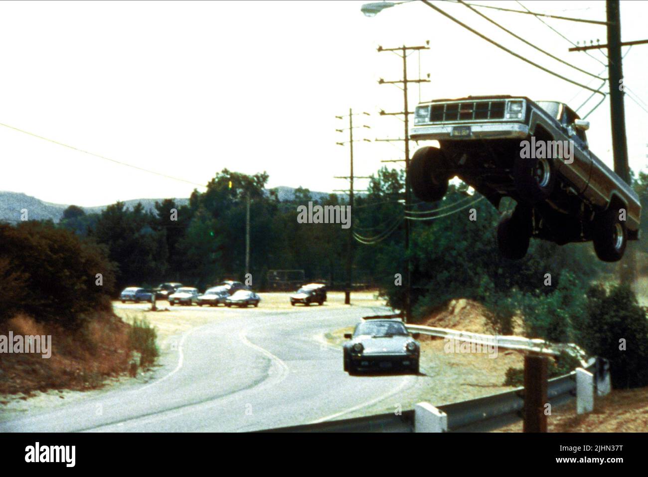 CAR CHASE, STUNT SCENE, THE FALL GUY, 1981 Stock Photo