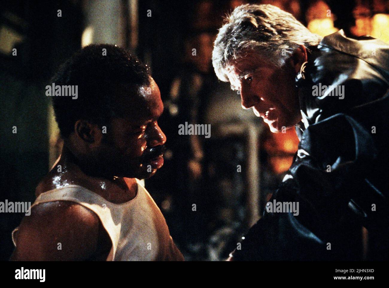 DANNY GLOVER, MITCH RYAN, LETHAL WEAPON, 1987 Stock Photo