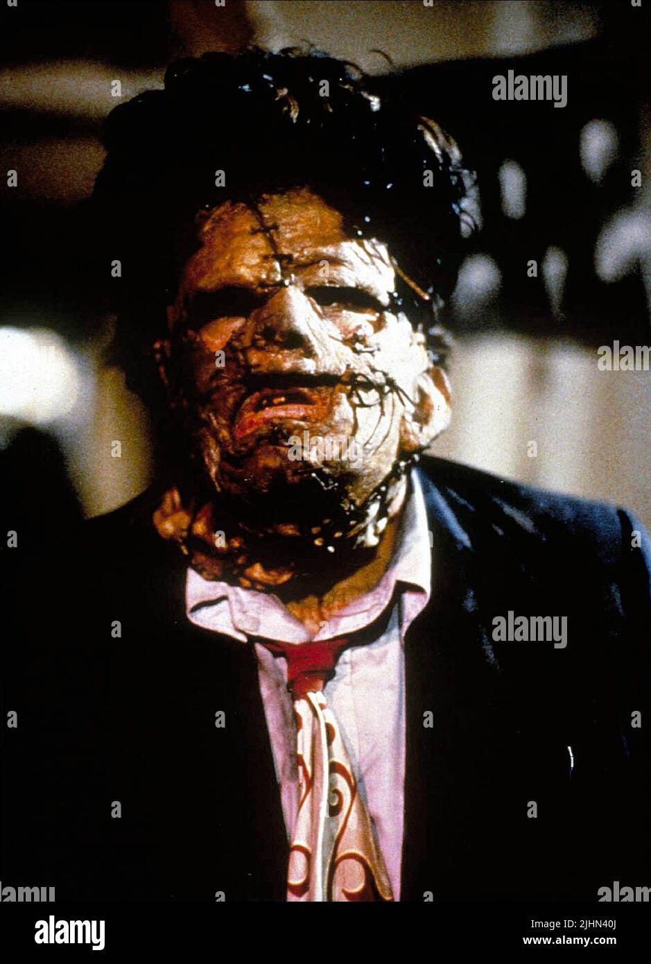 BILL JOHNSON, THE TEXAS CHAINSAW MASSACRE 2, 1986 Stock Photo