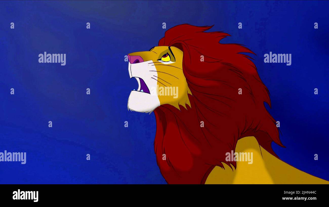 SIMBA, THE LION KING, 1994 Stock Photo