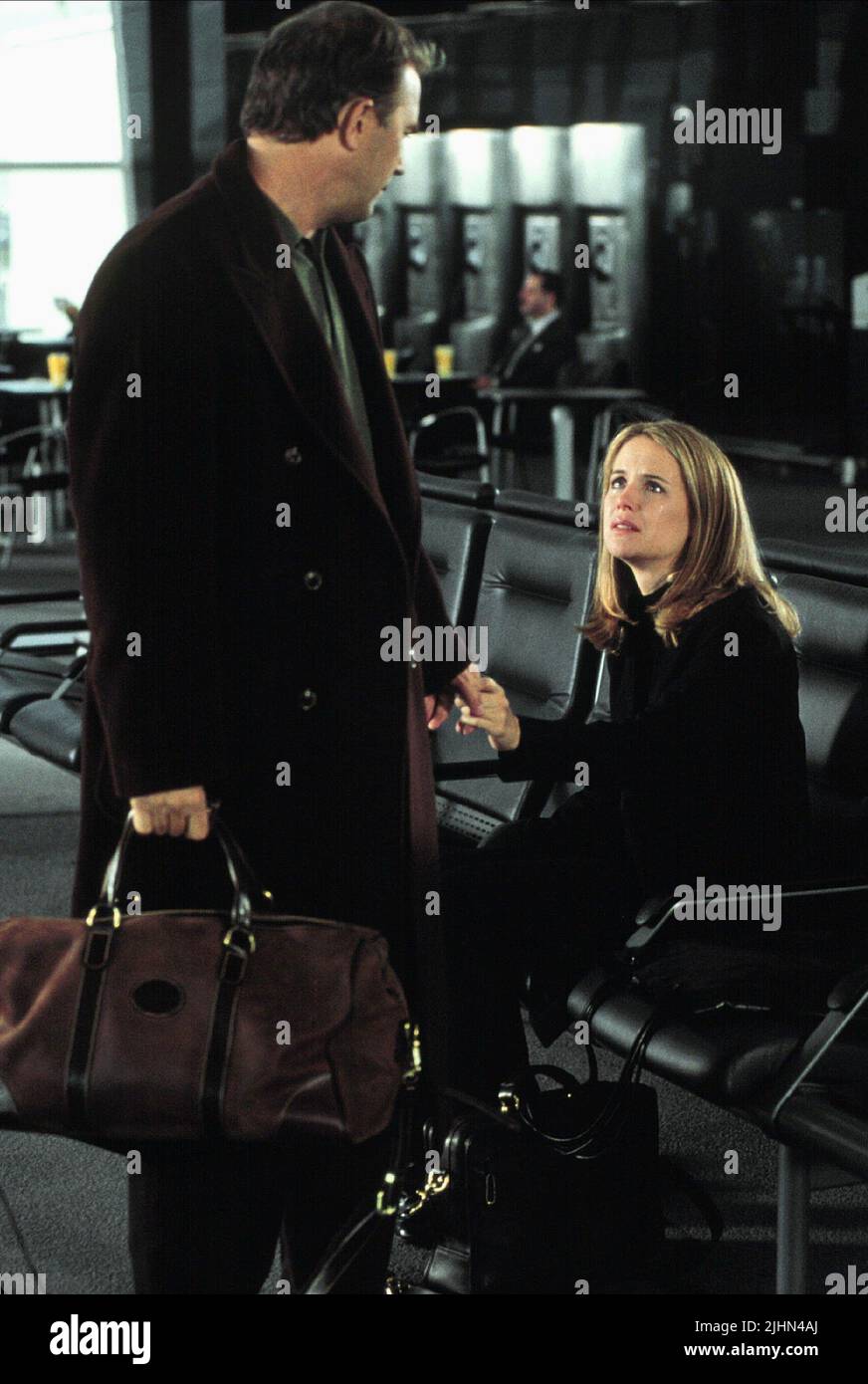 KEVIN COSTNER, KELLY PRESTON, FOR LOVE OF THE GAME, 1999 Stock Photo