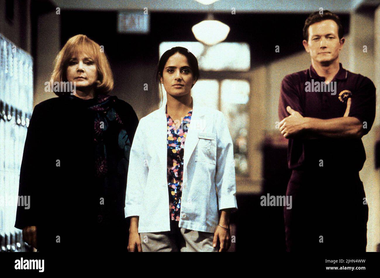 PIPER LAURIE, SALMA HAYEK, ROBERT PATRICK, THE FACULTY, 1998 Stock Photo