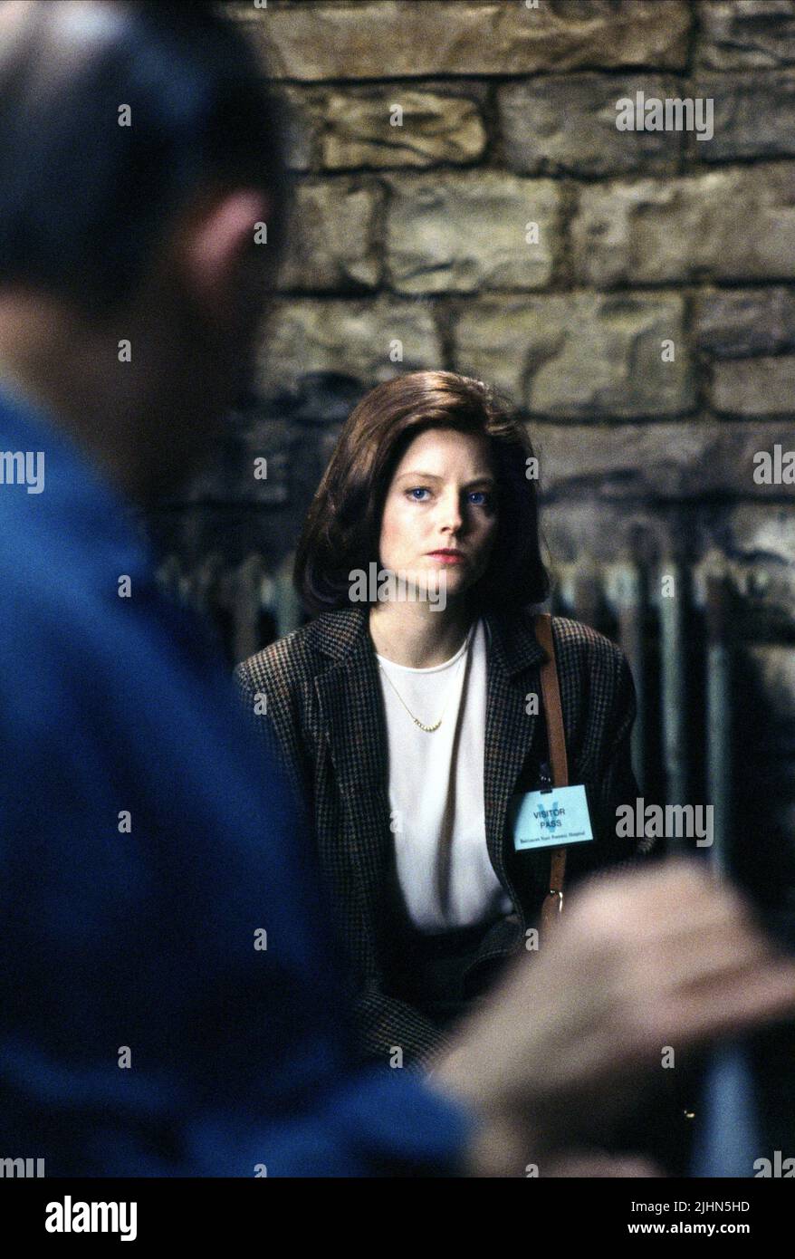 Jodie Foster In Front Of Anthony Hopkins In The Silence Of The Lambs