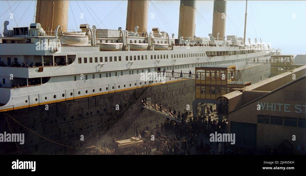 Titanic movie ship sailing