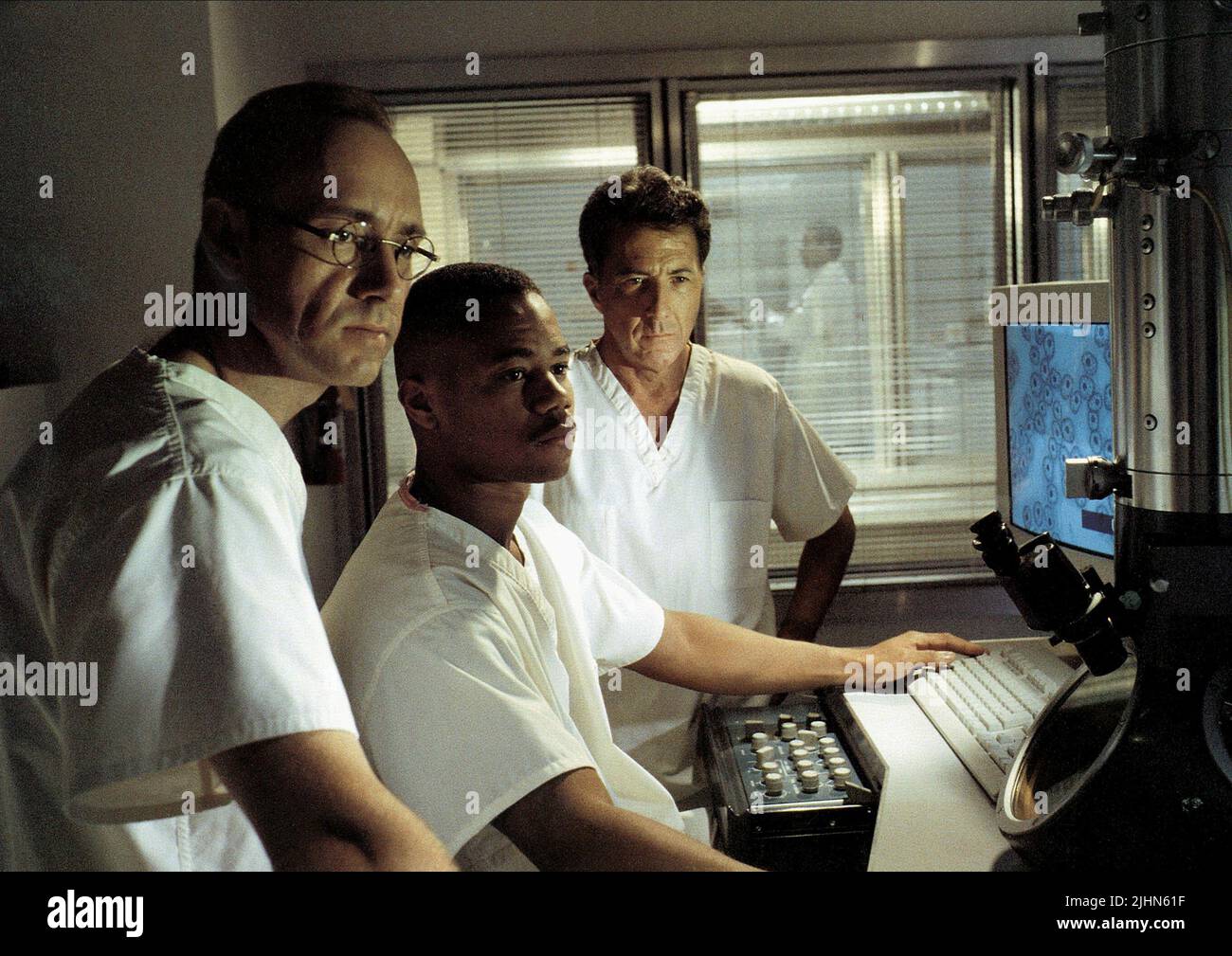 KEVIN SPACEY, CUBA GOODING JR., DUSTIN HOFFMAN, OUTBREAK, 1995 Stock Photo