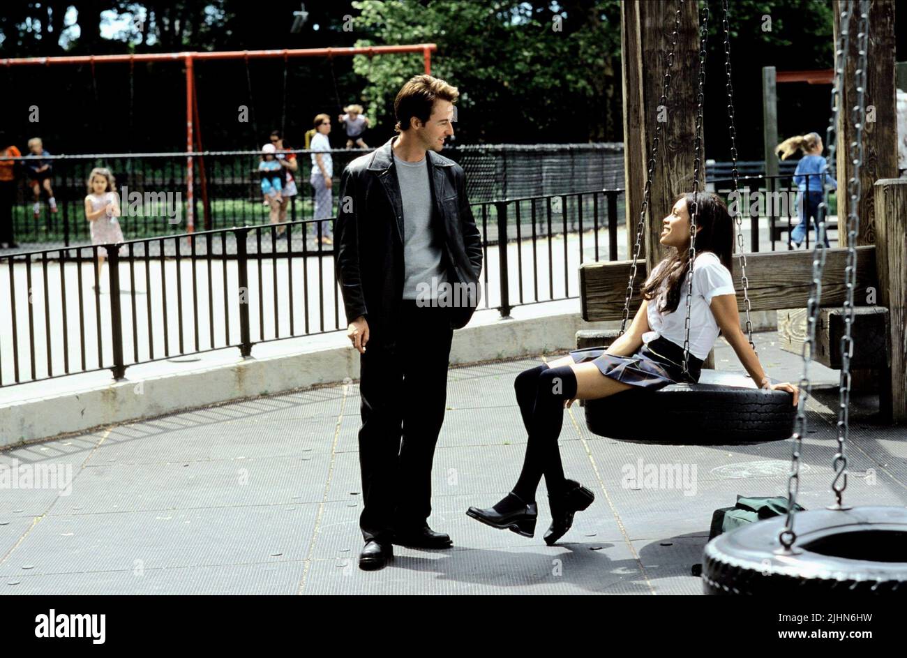 EDWARD NORTON, ROSARIO DAWSON, 25TH HOUR, 2002 Stock Photo