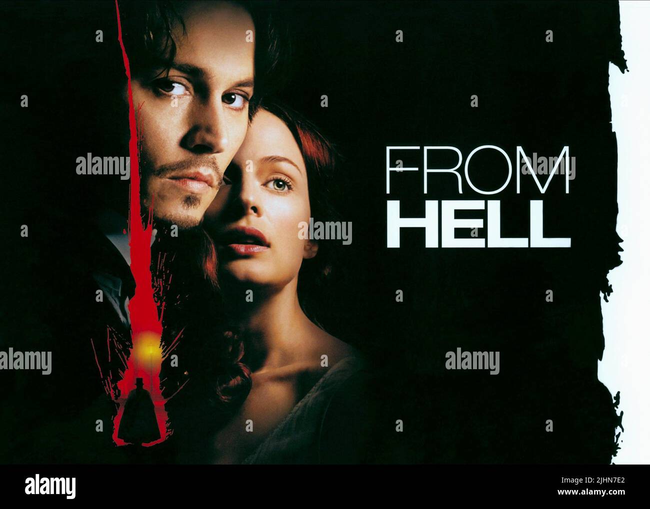 JOHNNY DEPP, HEATHER GRAHAM, FROM HELL, 2001 Stock Photo