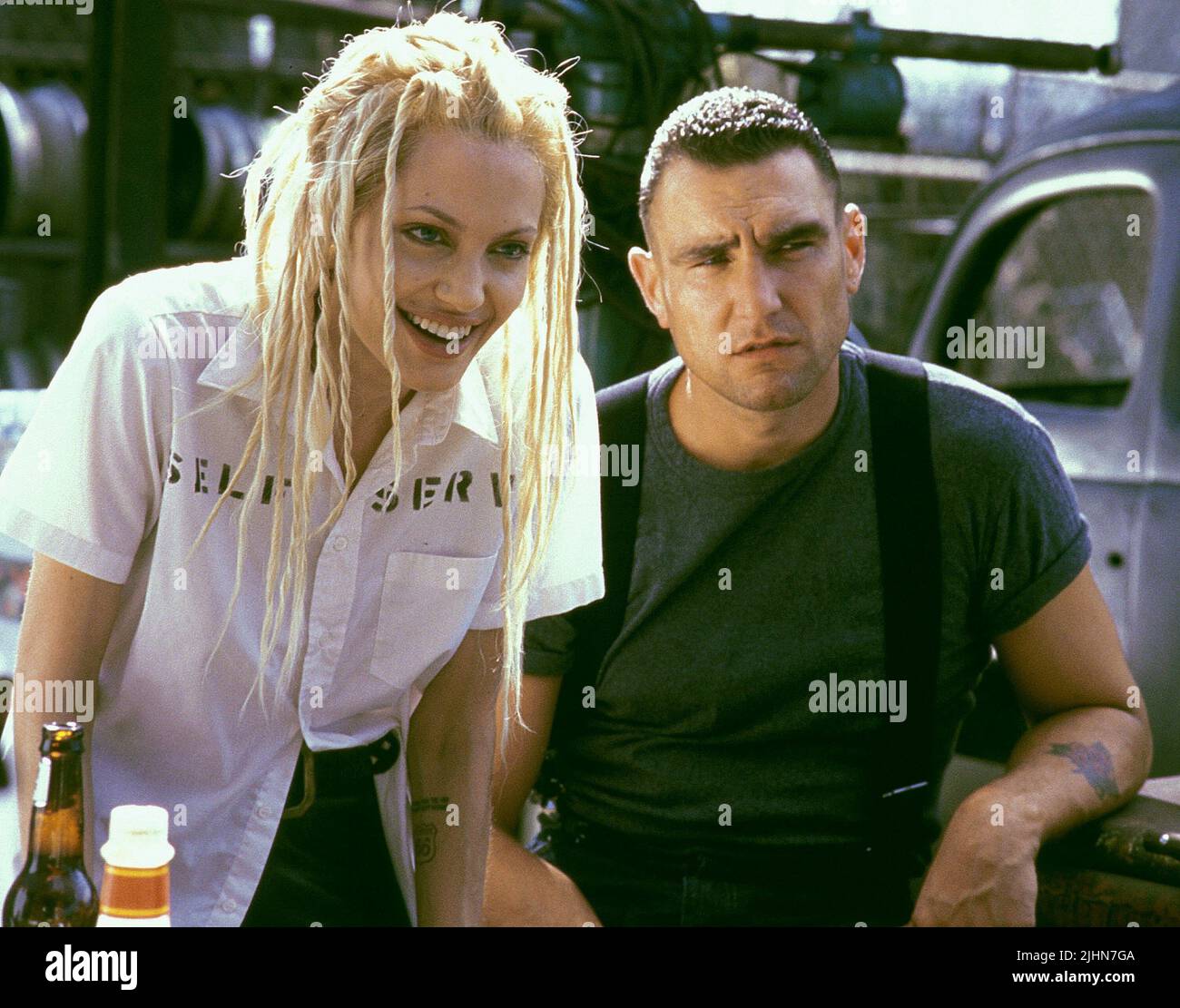 ANGELINA JOLIE, VINNIE JONES, GONE IN 60 SECONDS, 2000 Stock Photo Alamy