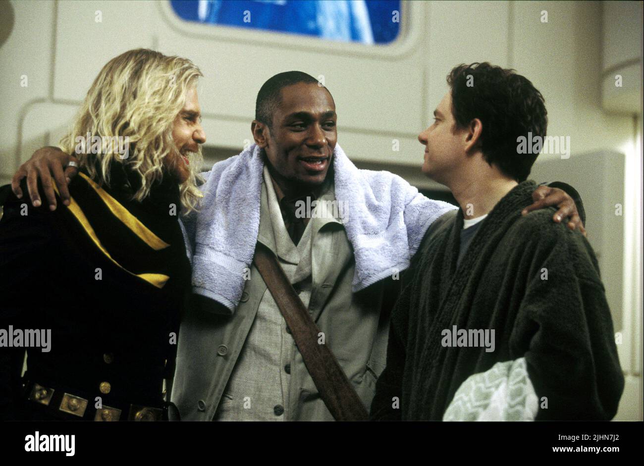 SAM ROCKWELL, MOS DEF, MARTIN FREEMAN, THE HITCHHIKER'S GUIDE TO THE GALAXY, 2005 Stock Photo