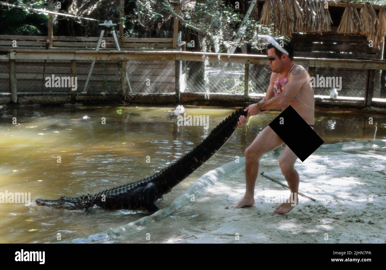 CHRIS PONTIUS, ALLIGATOR, JACKASS THE MOVIE, 2002 Stock Photo Alamy