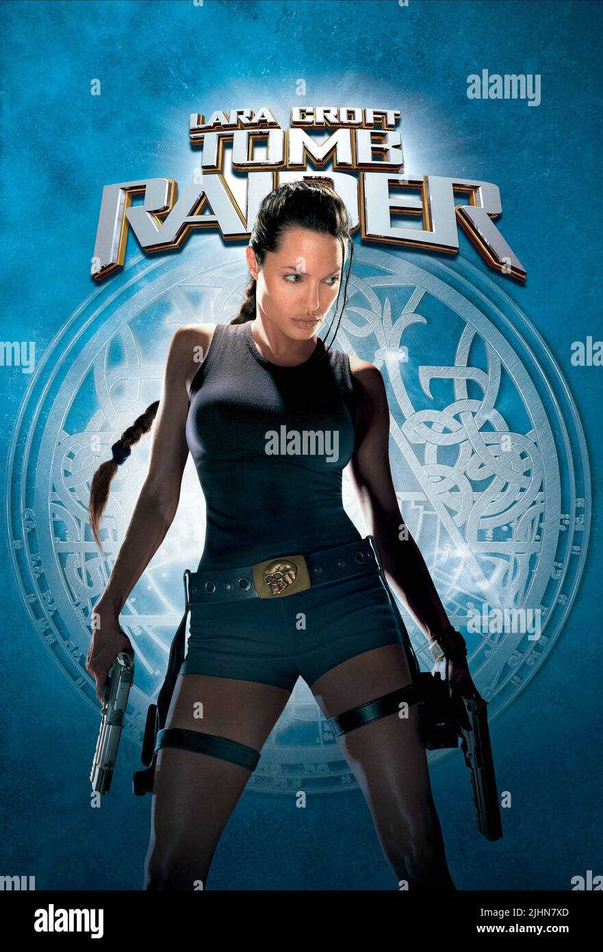 MOVIE POSTER, LARA CROFT: TOMB RAIDER, 2001 Stock Photo