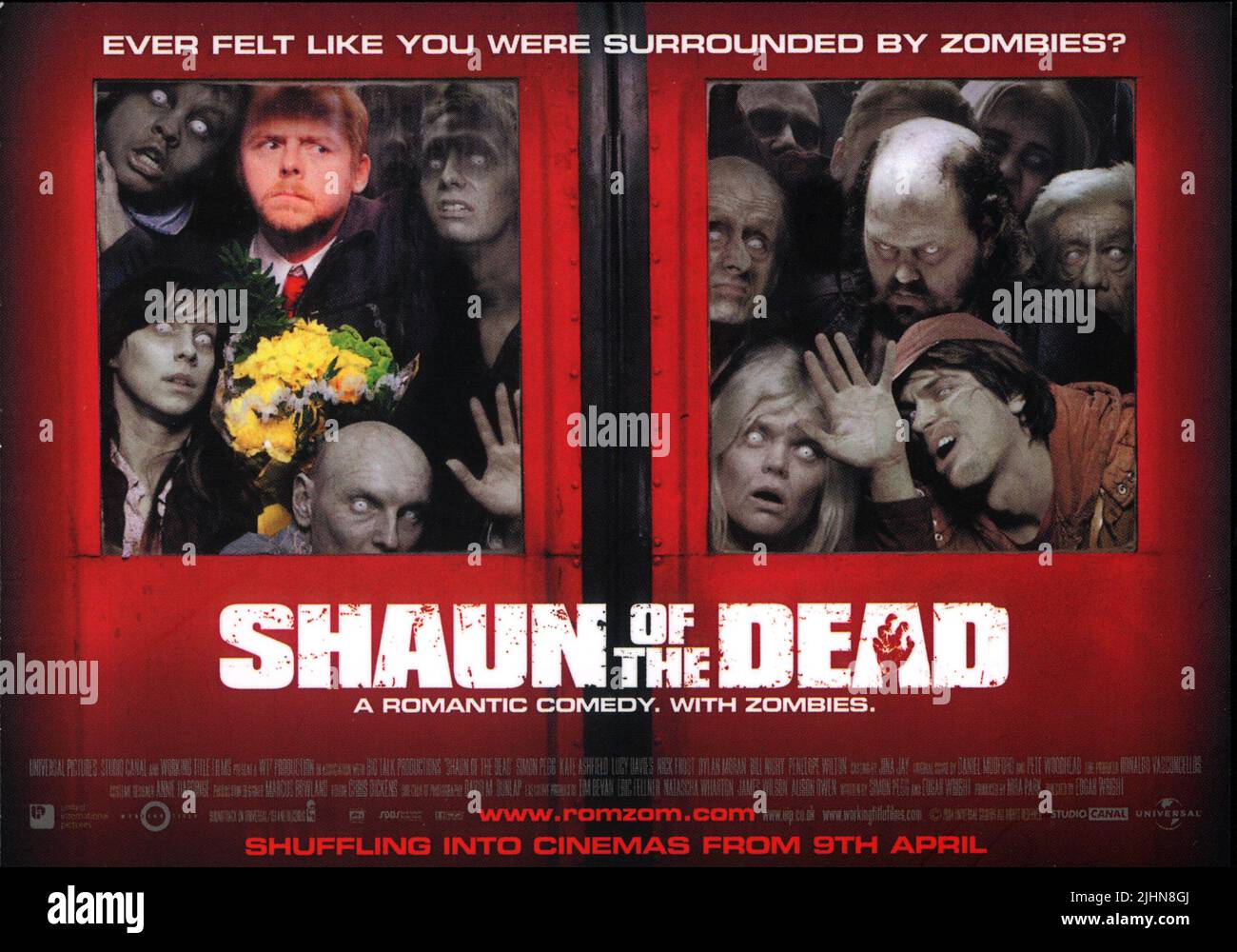 MOVIE POSTER, SHAUN OF THE DEAD, 2004 Stock Photo Alamy