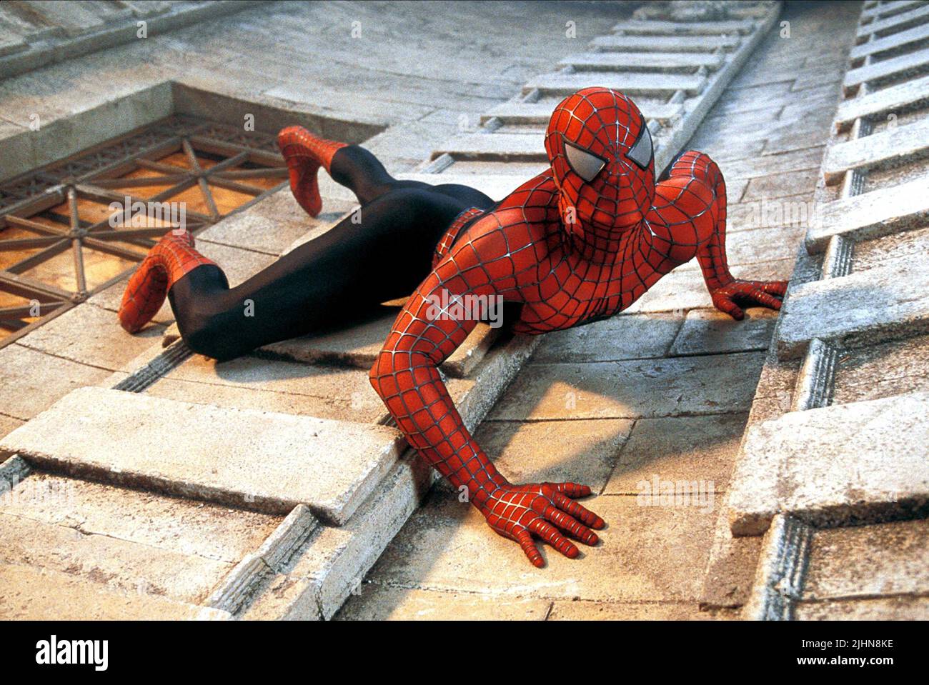 TOBEY MAGUIRE, SPIDER-MAN, 2002 Stock Photo