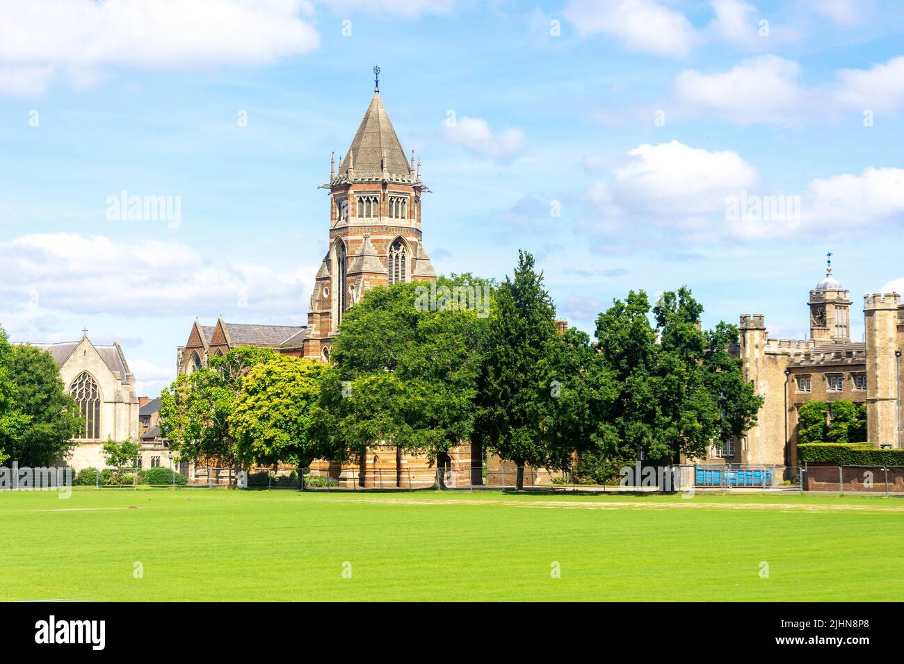 The Chapel and sports fields, Rugby School, Lawrence Sheriff Street