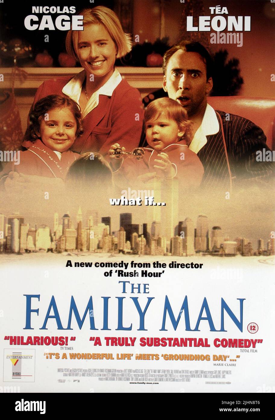 TEA LEONI, NICOLAS CAGE, MAKENZIE VEGA POSTER, THE FAMILY MAN, 2000 Stock  Photo - Alamy