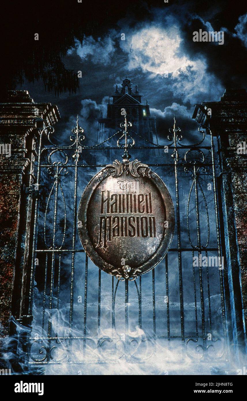 MANSION GATES, THE HAUNTED MANSION, 2003 Stock Photo