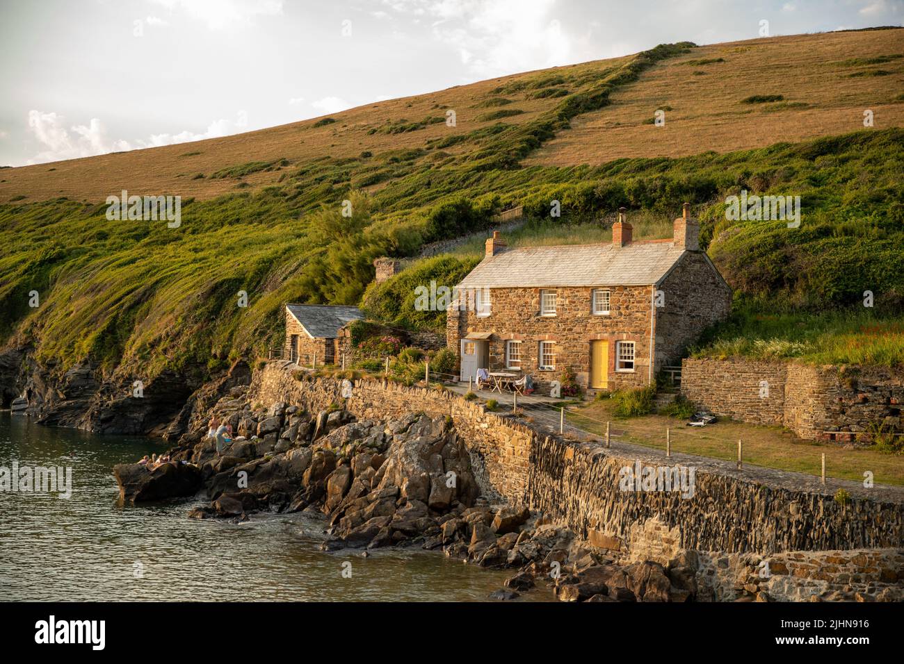 Port Quin Landscape in Cornwall Stock Photo Alamy