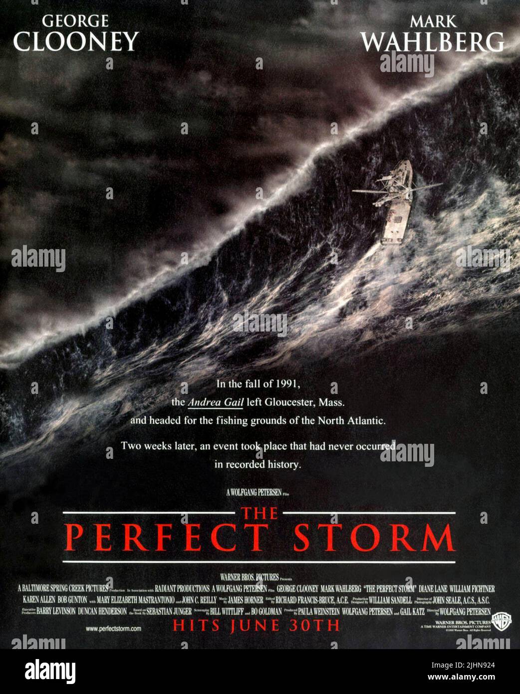 THE PERFECT STORM FILM POSTER, THE PERFECT STORM, 2000 Stock Photo