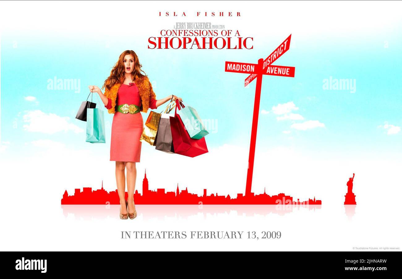 ISLA FISHER POSTER, CONFESSIONS OF A SHOPAHOLIC, 2009 Stock Photo