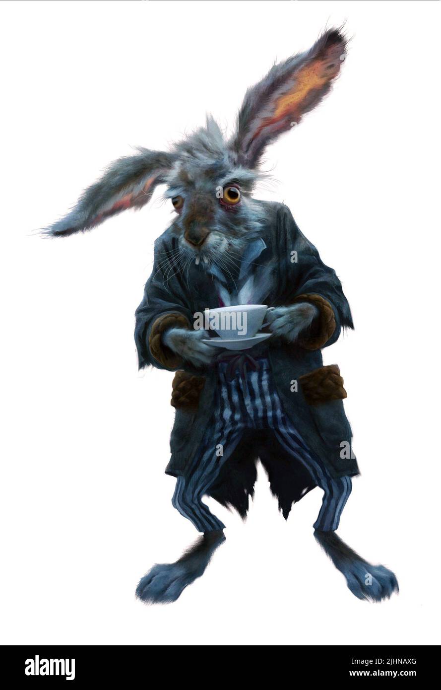 THE MARCH HARE, ALICE IN WONDERLAND, 2010 Stock Photo