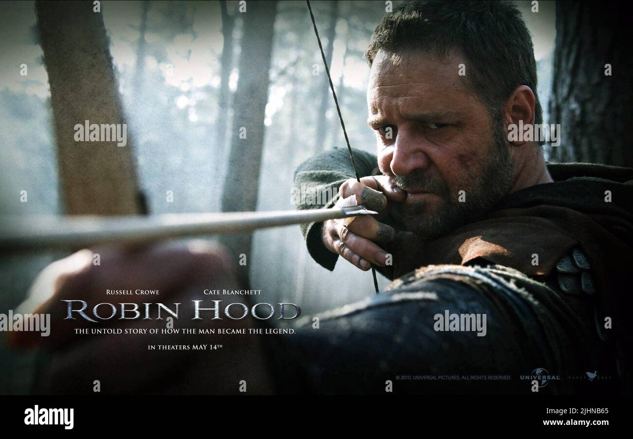 RUSSELL CROWE POSTER, ROBIN HOOD, 2010 Stock Photo