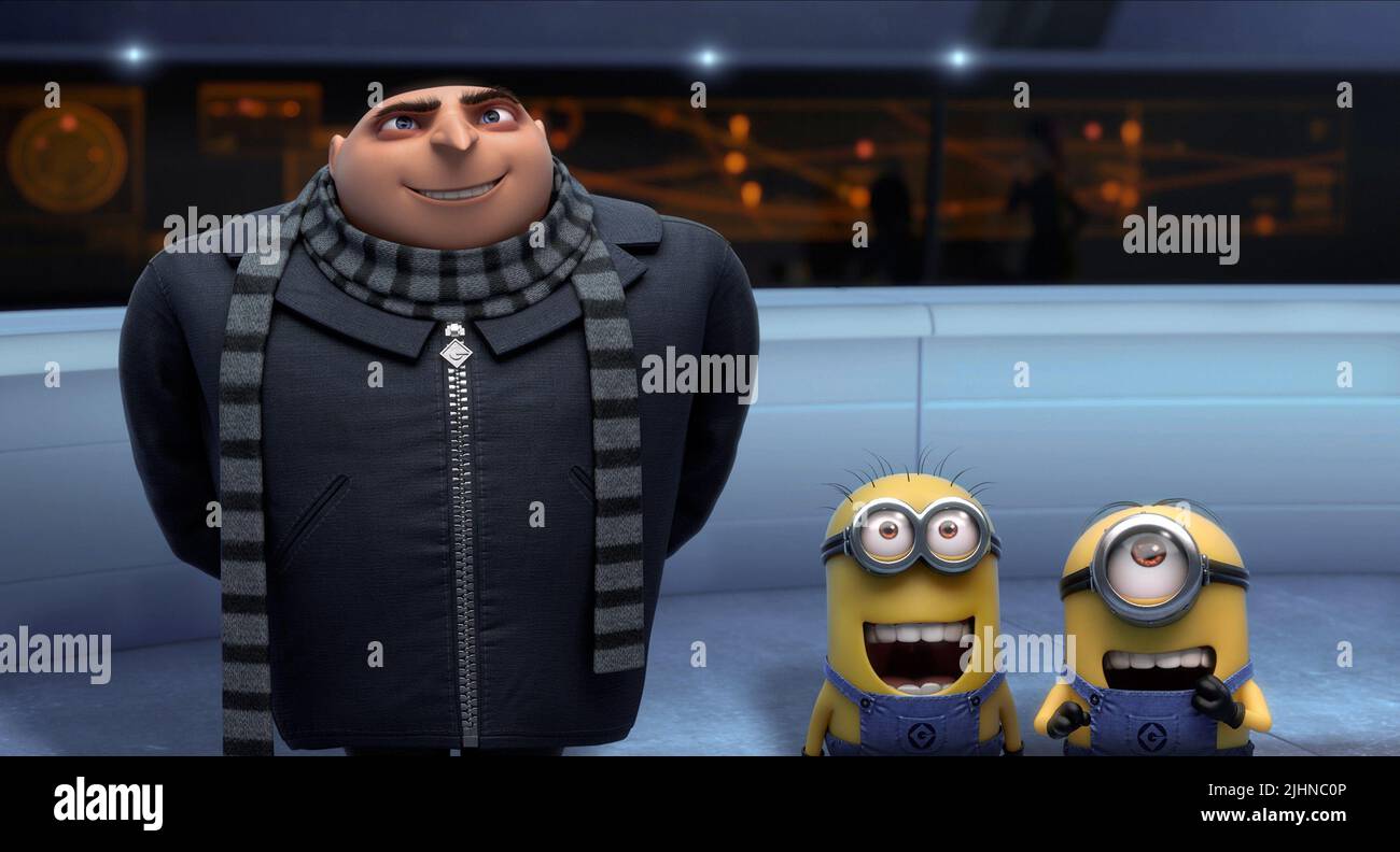 GRU, MINIONS, DESPICABLE ME 2, 2013 Stock Photo