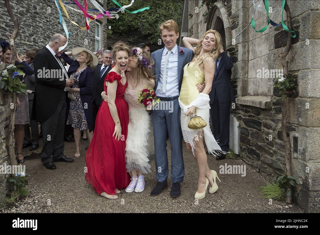 RACHEL MCADAMS,LYDIA WILSON, DOMHNALL GLEESON, VANESSA KIRBY, ABOUT TIME, 2013 Stock Photo