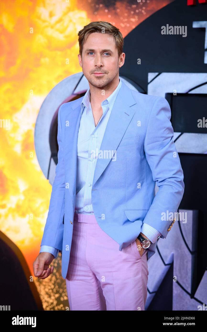 London, UK. 19 July 2022. Ryan Gosling attending a special screening of The Gray Man, at BFI Southbank in London Picture date: Tuesday July 19, 2022. Photo credit should read: Matt Crossick/Empics/Alamy Live News Stock Photo