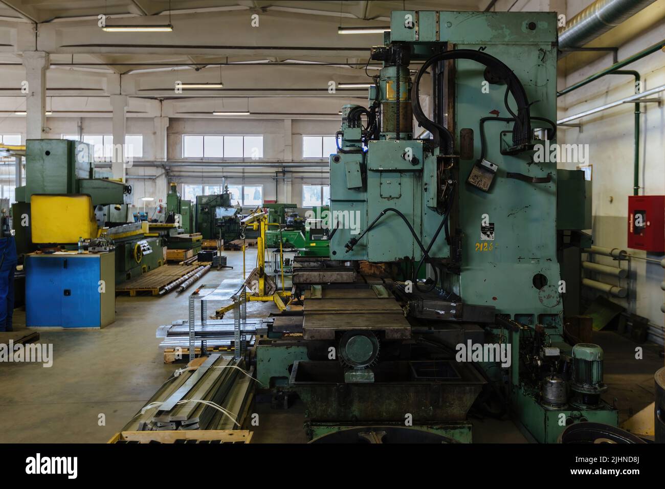 Industrial machine tools in metalworking Stock Photo Alamy