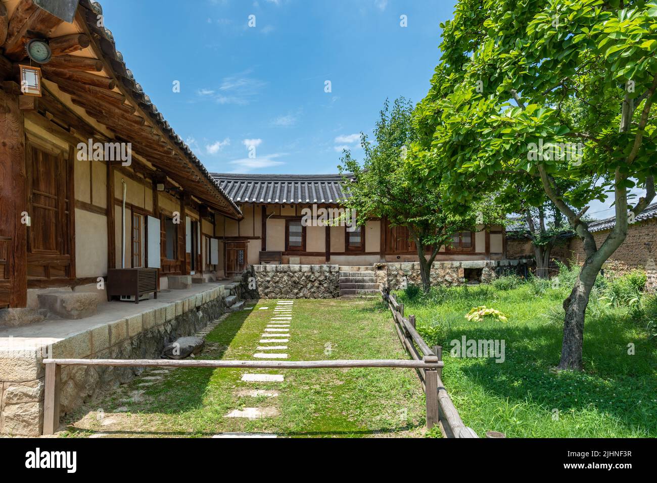 Hahoe traditional Folk Village in Andong South Korea, UNESCO site, on ...