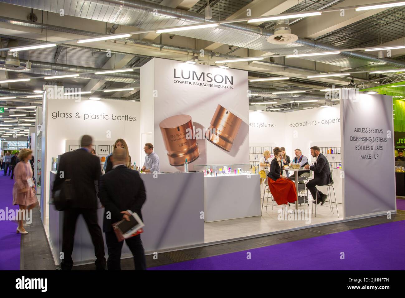 Munich, Germany. 02nd June, 2022. Lumson at the Cosmetic Business 2022 trade fair in Munich, Germay on June 2, 2022. (Photo by Alexander Pohl/Sipa USA) Credit: Sipa USA/Alamy Live News Stock Photo