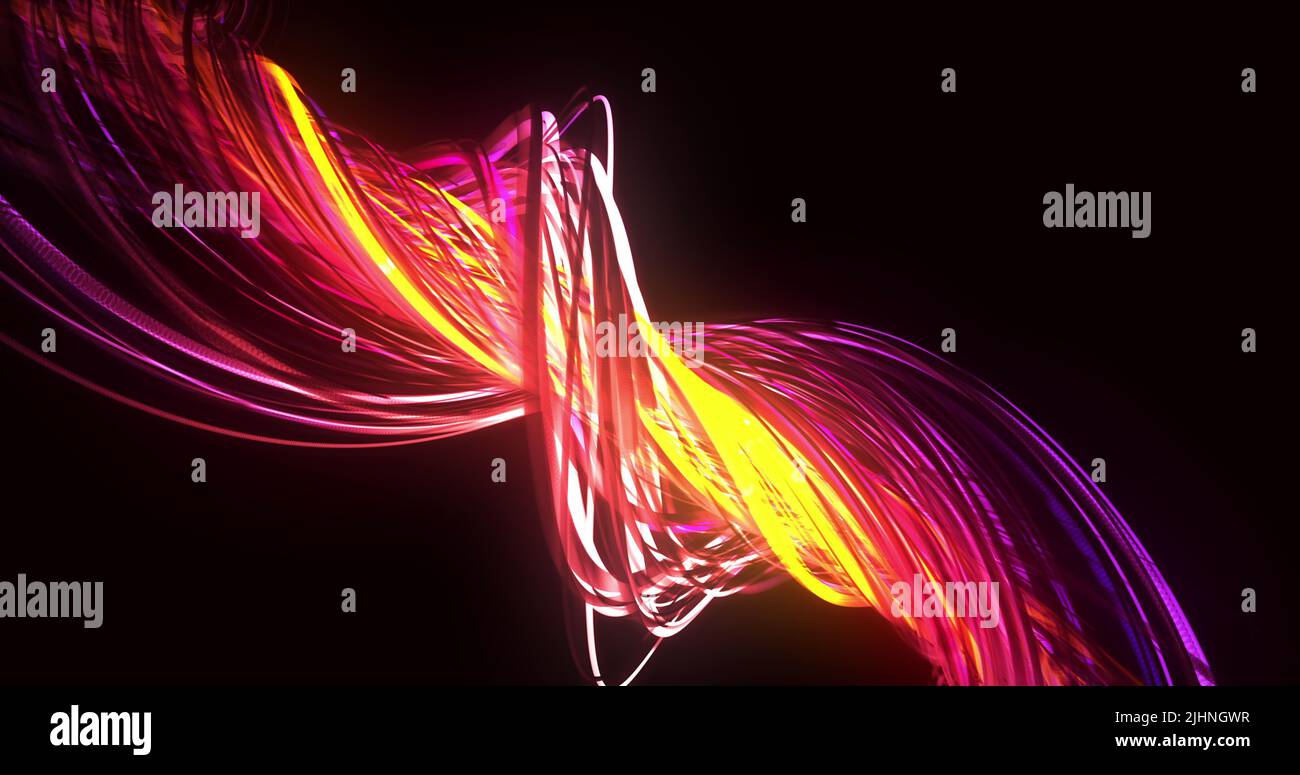 Image of light trails over black background Stock Photo - Alamy