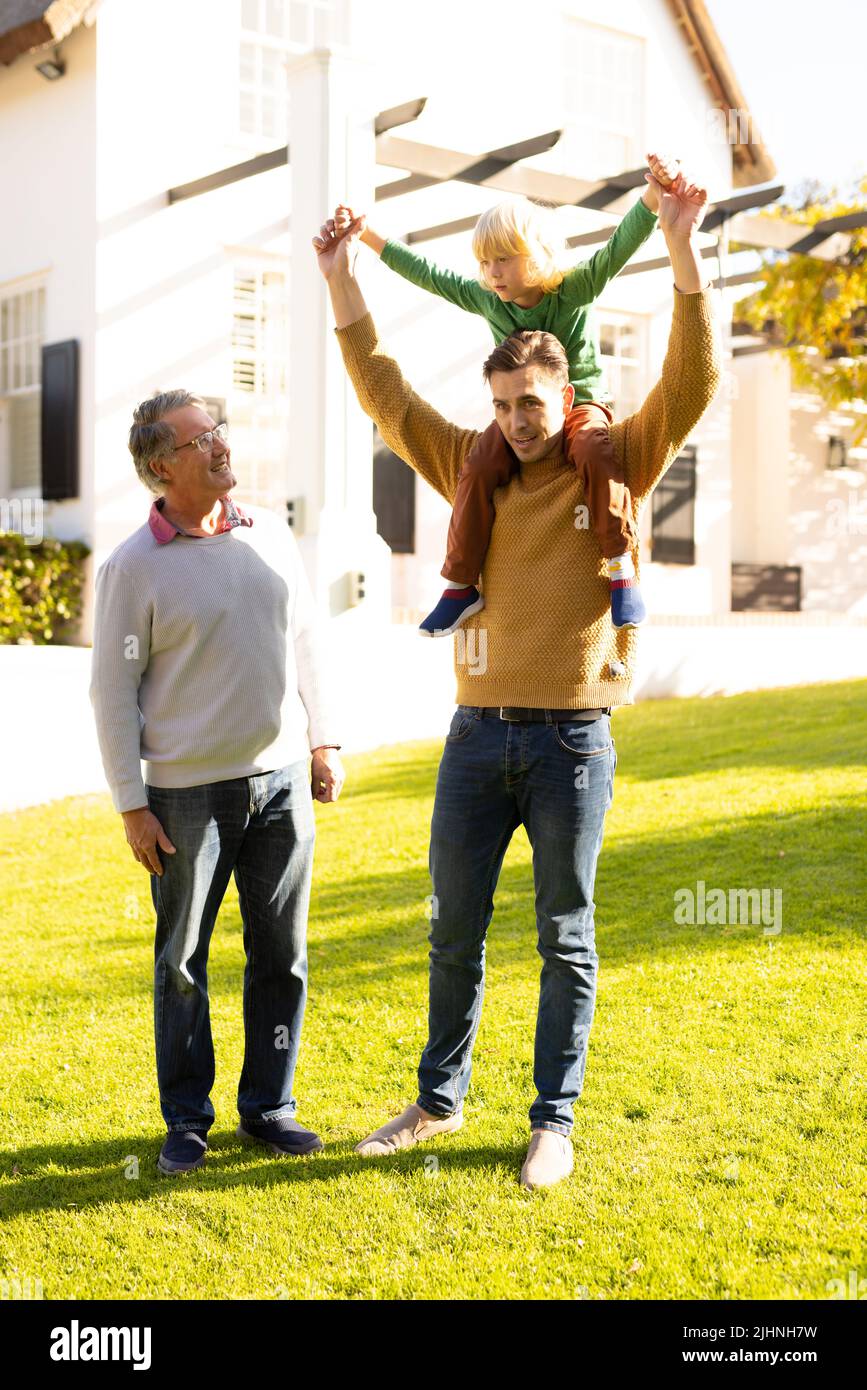Father son grandfather quality time hi-res stock photography and images ...