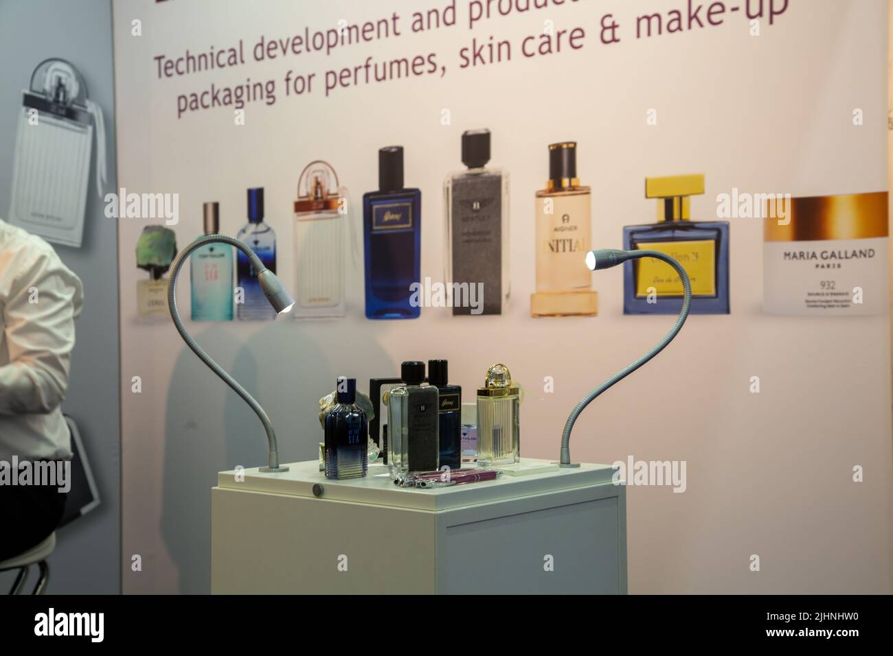 Munich, Germany. 02nd June, 2022. Perfumes at the Cosmetic Business 2022 trade fair in Munich, Germay on June 2, 2022. (Photo by Alexander Pohl/Sipa USA) Credit: Sipa USA/Alamy Live News Stock Photo