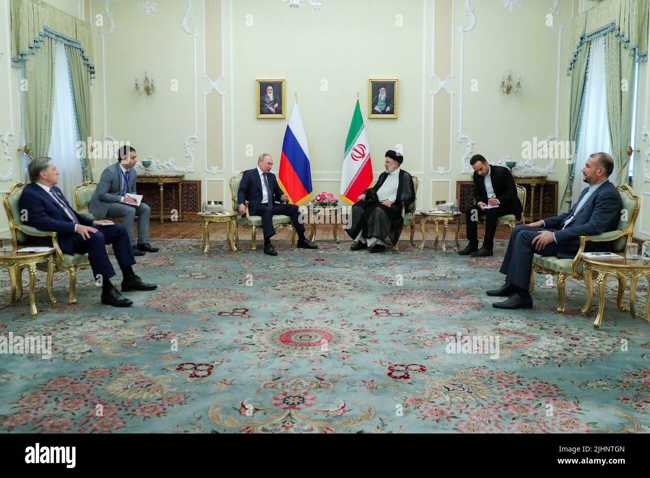 Tehran, Iran. 19th July, 2022. Islamic Republic's of Iran's President ...