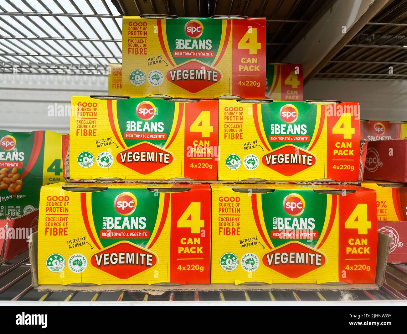 Wollongong, Australia. 08th July, 2022. Packs of Vegemiteflavored