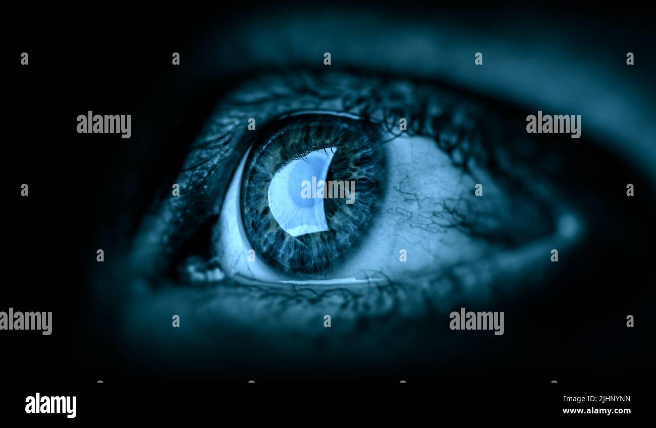 Macro image of human eye Stock Photo - Alamy