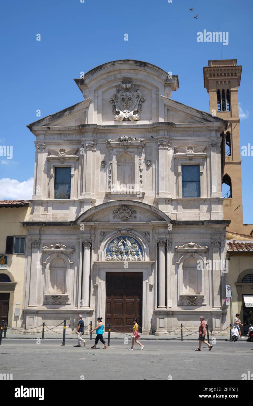 Chiesa di San Salvatore in Ognissanti Florence Italy Stock Photo