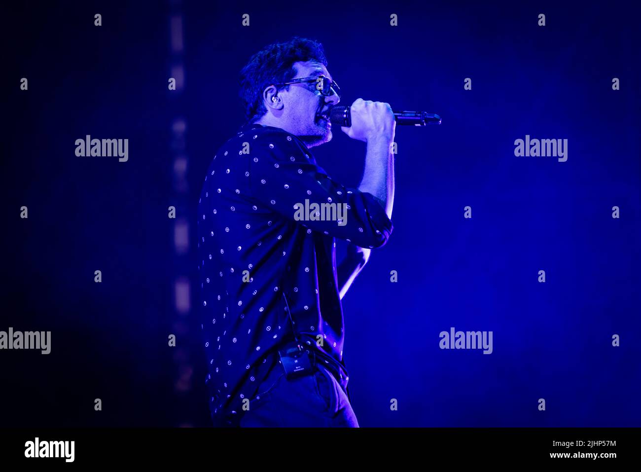 Milan, Italy, 19/07/2022, Willie Peyote performs at Milano Summer FestivalCredit: Marco Arici/ Alamy Live News Stock Photo