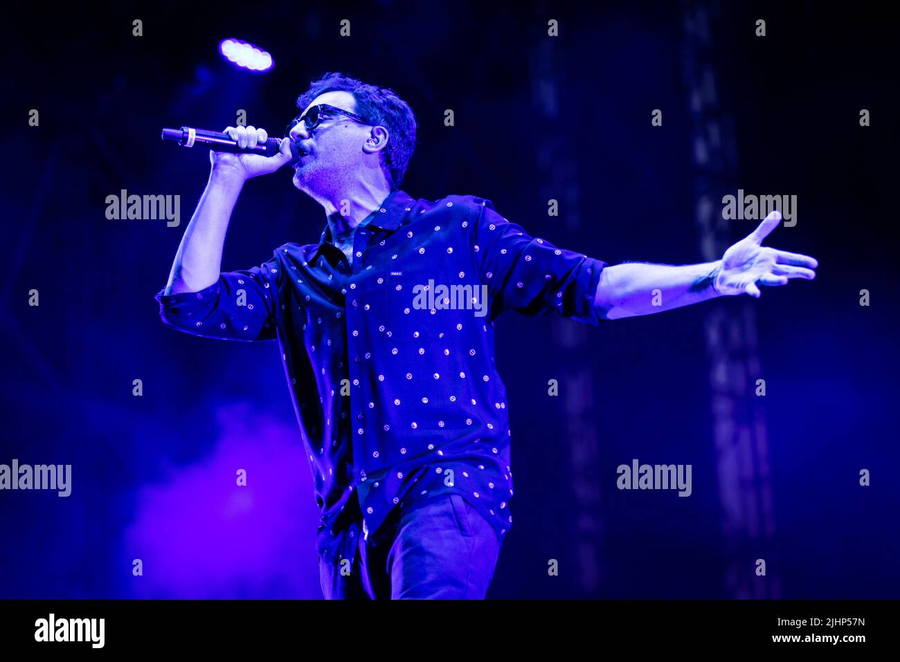 Milan, Italy, 19/07/2022, Willie Peyote performs at Milano Summer FestivalCredit: Marco Arici/ Alamy Live News Stock Photo