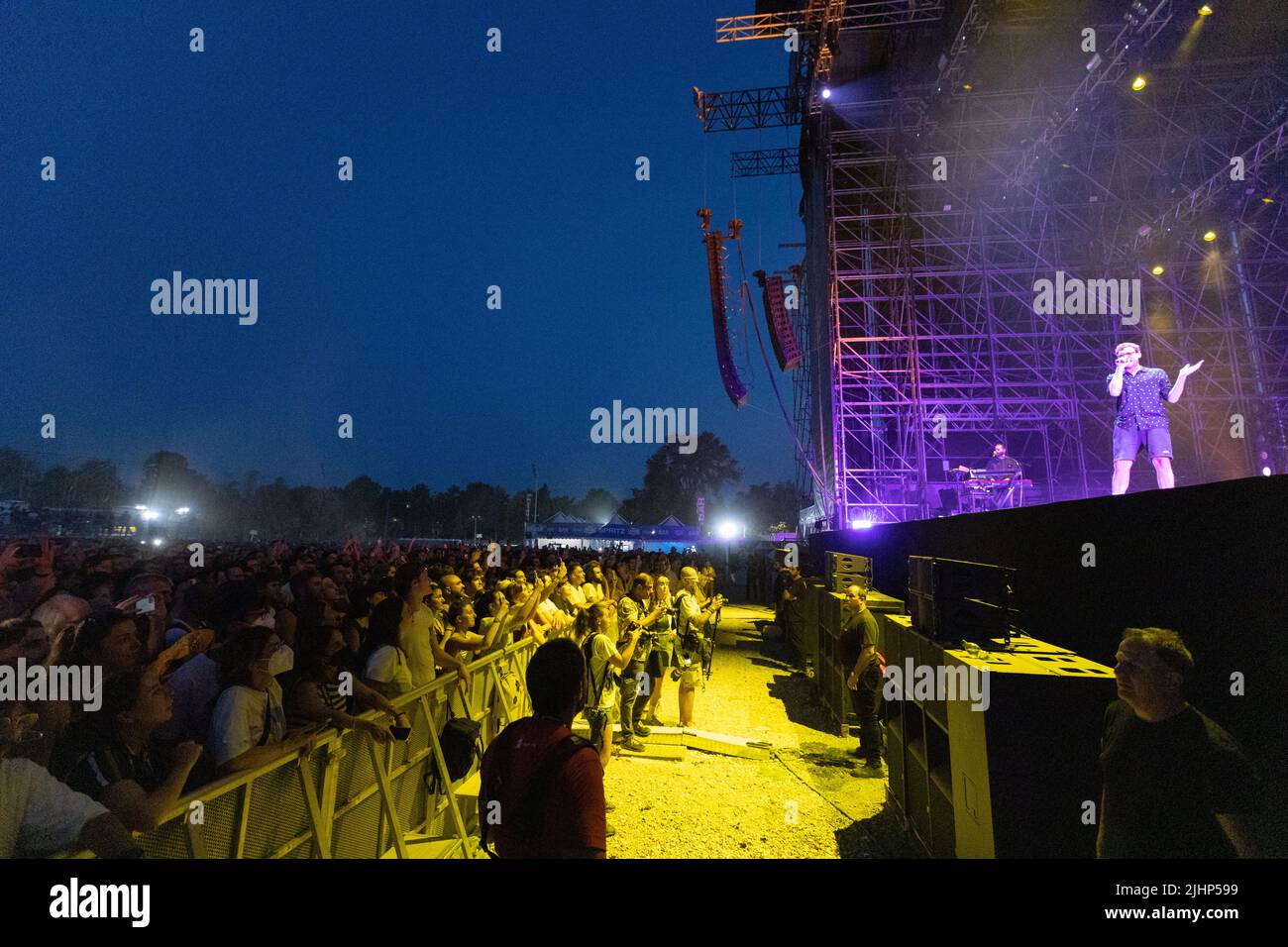 Milan, Italy, 19/07/2022, Willie Peyote performs at Milano Summer FestivalCredit: Marco Arici/ Alamy Live News Stock Photo