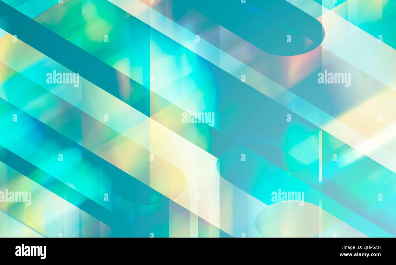 Abstract design with geometric shapes - Trendy Orange and blue gradient ...