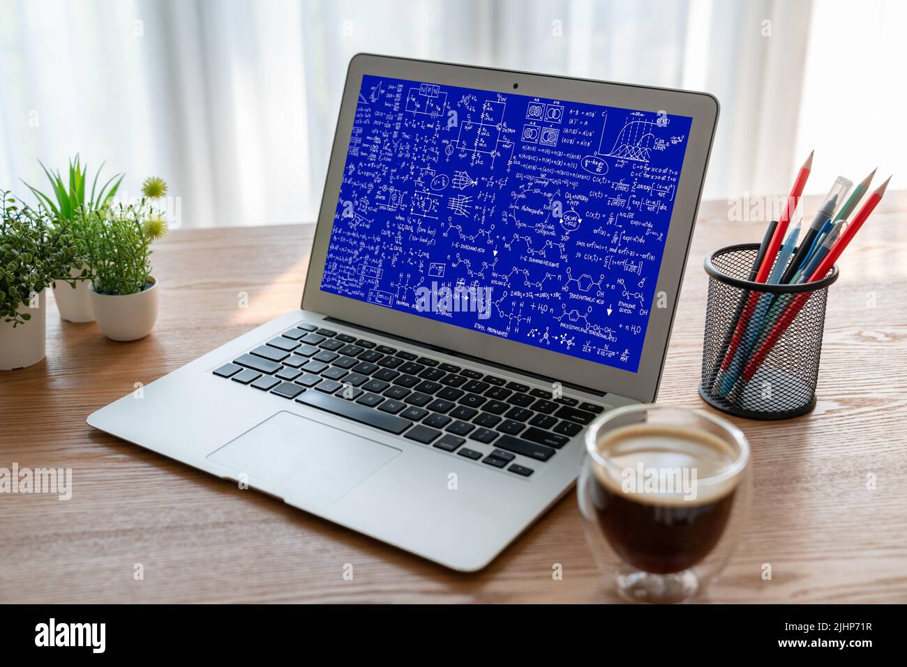Blackboard equations calculator hi-res stock photography and images - Alamy
