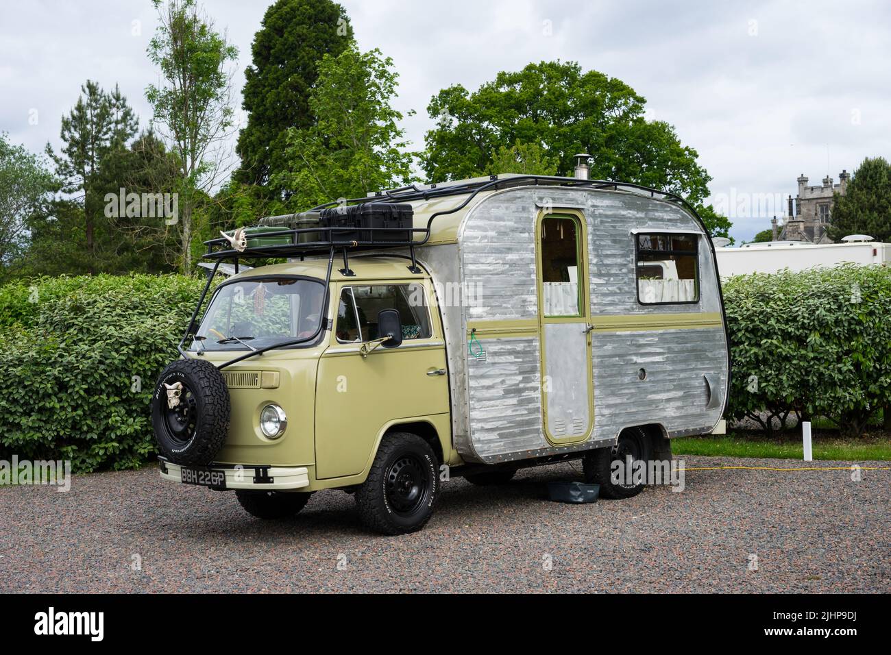 Bay Window VW camper Conversion,Scotland, UK Stock Photo Alamy