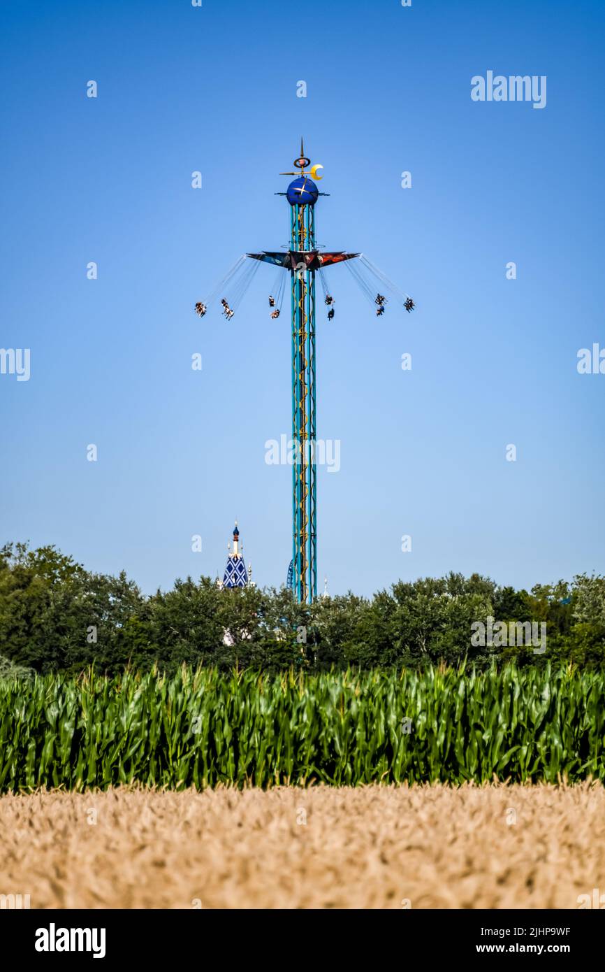 ROX-Flyer chair swing at Plopsaland in Belgium Stock Photo