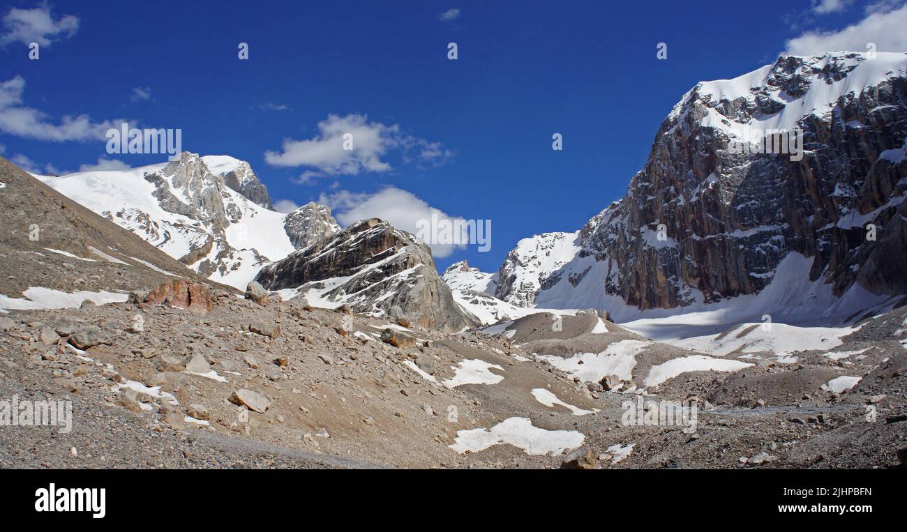 Mountain landscape, Fann mountains, Pamir-Alay, Tajikistan Stock Photo